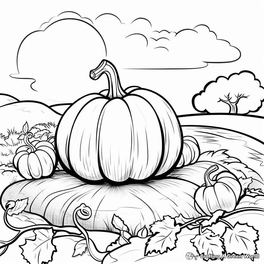 Pumpkin Harvest Coloring Pages 4