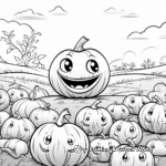 Pumpkin Patch Coloring Pages for Adults 3
