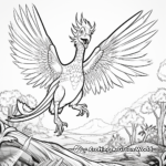 Pyroraptor Hunting Scene Coloring Pages 3