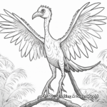Pyroraptor in Jungle Coloring Pages 1