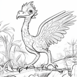 Pyroraptor in Jungle Coloring Pages 2