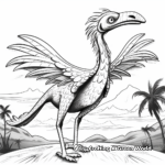 Pyroraptor in The Wild Coloring Pages 2
