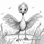 Pyroraptor in The Wild Coloring Pages 3
