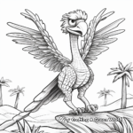 Pyroraptor in The Wild Coloring Pages 4