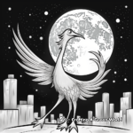 Pyroraptor Night Scene Coloring Pages 2