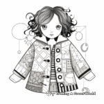 Quirky Patchwork Jacket Coloring Pages 3