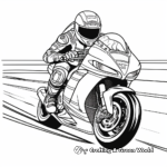 Moto de carreras: Páginas para colorear de Superbike 2