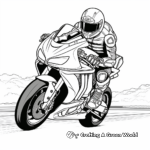 Moto de carreras: Superbike Páginas para colorear 3