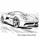 Racing Super Car Coloring Pages: Ferrari, Lamborghini, Bugatti 4