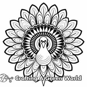 Peacock Mandala Coloring Pages - Free & Printable!