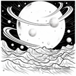 Radiant Quasar Galaxy Coloring Pages 1