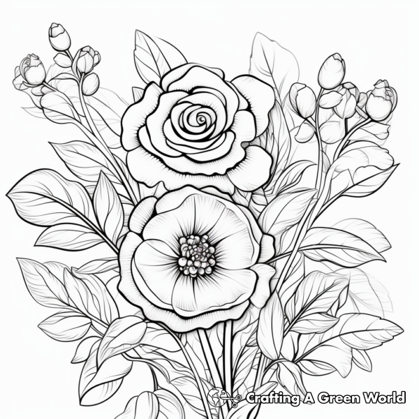 Fall Flowers Coloring Pages - Free & Printable!