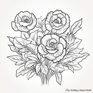 Radiant Roses Fall Coloring Pages 3