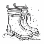 Rain Boot Coloring Pages for a Rainy Day 2