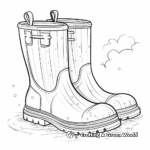 Rain Boot Coloring Pages for a Rainy Day 4