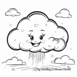 Rainbow and Rain Clouds Spring Coloring Pages 4