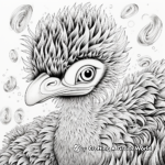 Rainbow Emu: Coloring Page for Creativity 1