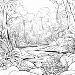 Rainforest Ecosystem Coloring Pages For Children 1