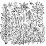 Rainforest Medicinal Plants Coloring Pages 1