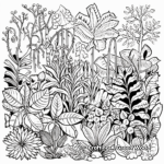 Rainforest Medicinal Plants Coloring Pages 3