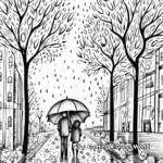 Rainy Fall Day Coloring Pages for Adults 3