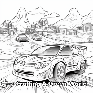 Kub Car Racing Rally Colouring Page Race Car Coloring Pages - Free & Printable!