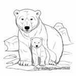 Rare Animals in the Arctic Coloring Pages 1