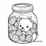 Raspberry Jam Jar Coloring Pages 1