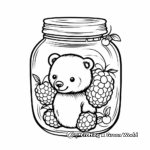 Raspberry Jam Jar Coloring Pages 2