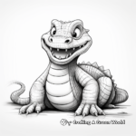 Realistic Alligator Coloring Pages for Artist 2