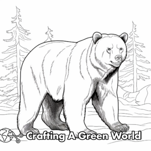Black Bear Coloring Pages - Free & Printable!