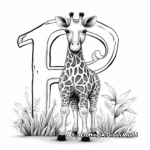 Realistic Animal Alphabet Coloring Sheets 3