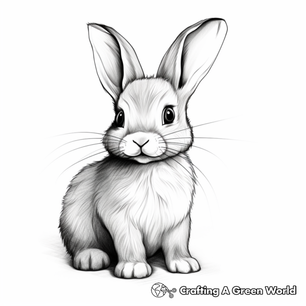 Baby Bunny Coloring Pages - Free &amp; Printable!