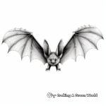 Realistic Bat Wings Coloring Pages 2