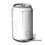 Páginas para colorear de latas de cerveza realistas para adultos 3