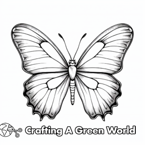 Blue Morpho Butterfly Coloring Pages - Free &amp; Printable!