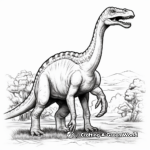 Realistic Brontosaurus Coloring Pages for Adults 3