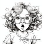 Realistic Bubble Blowing Coloring Pages 3