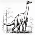 Realistic Camarasaurus Coloring Sheets 1