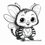 Realistic Cat-Bee Hybrid Coloring Pages 2