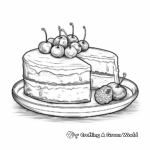 Realistic Cheesecake Coloring Pages 3