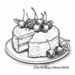Realistic Cheesecake Coloring Pages 4