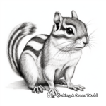 Realistic Chipmunk Coloring Pages for Artists 4