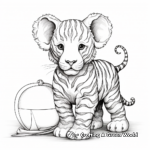Realistic Circus Animal Sketches for Adult Coloring 1