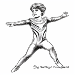 Realistic Competitive Leotard Coloring Sheets 1