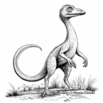 Realistic Compysognathus Coloring Pages for Adults 2