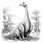 Realistic Corythosaurus Coloring Pages 2