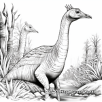 Realistic Corythosaurus Coloring Pages 3