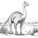 Realistic Corythosaurus Coloring Pages 4