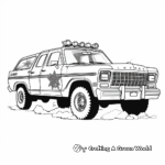 Realistic County Sheriff Car Coloring Pages 1